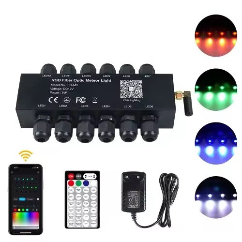 9W Fiber Optic Shooting Star Headliner Kit