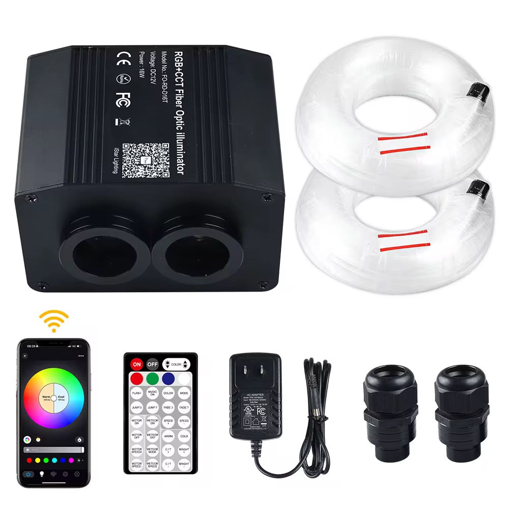 16W Fiber Optic Starlight Headliner Kit