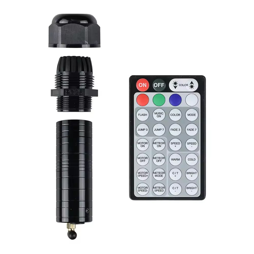 16W Fiber Optic Starlights Headliner Logo Kit